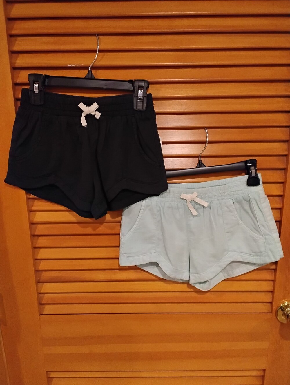 NWT 2- Billabong Girl's Mad For You Medium Shorts Mint & Black Sands